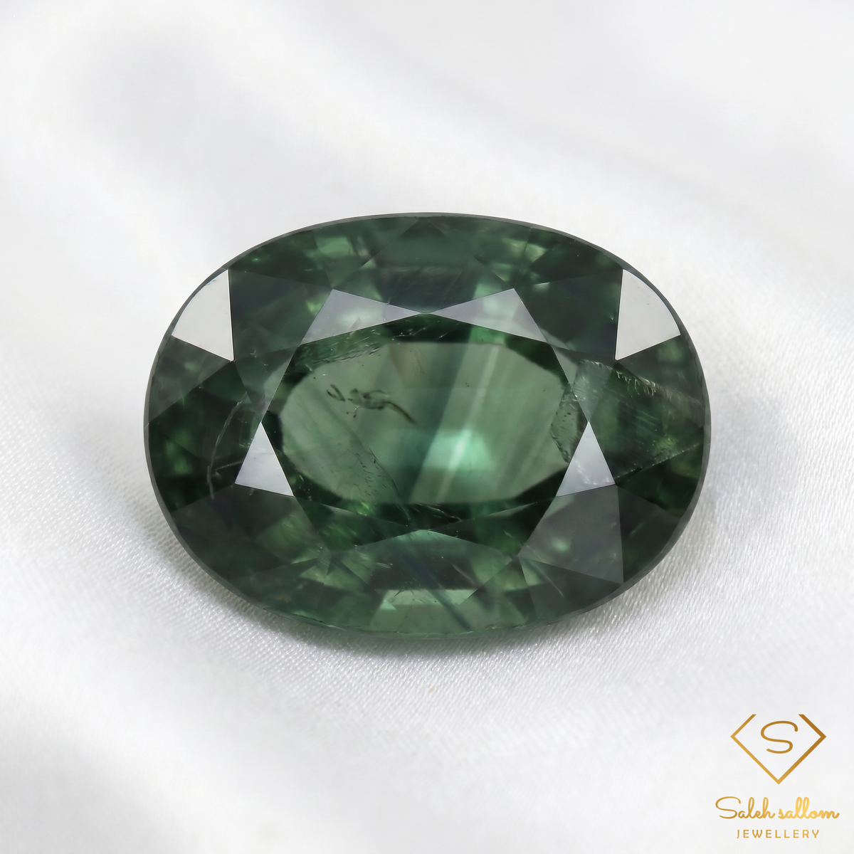 Natural Green Sapphire | 0.44 Carat Oval Mixed Cut | Fine Corundum Gemstone