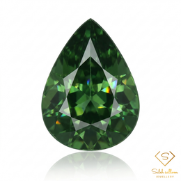 Natural Green Sapphire | 1.66 Carat Pear Mixed Cut | Fine Corundum Gemstone