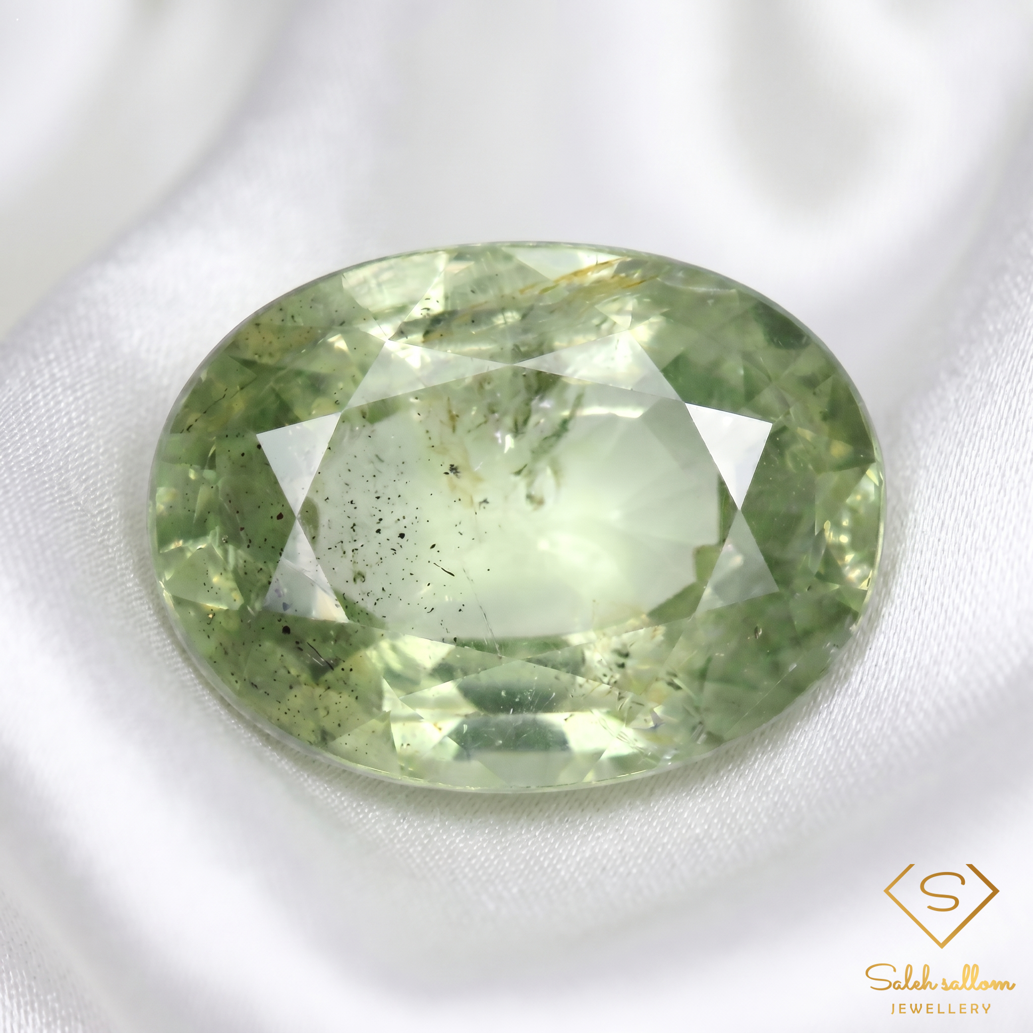 Natural Green Sapphire | 1.16 Carat Oval Mixed Cut | Fine Corundum Gemstone Secondary image