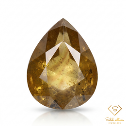 Natural Golden-Brown Sapphire | 4.02 Carat Pear Mixed Cut | Fine Corundum Gemstone