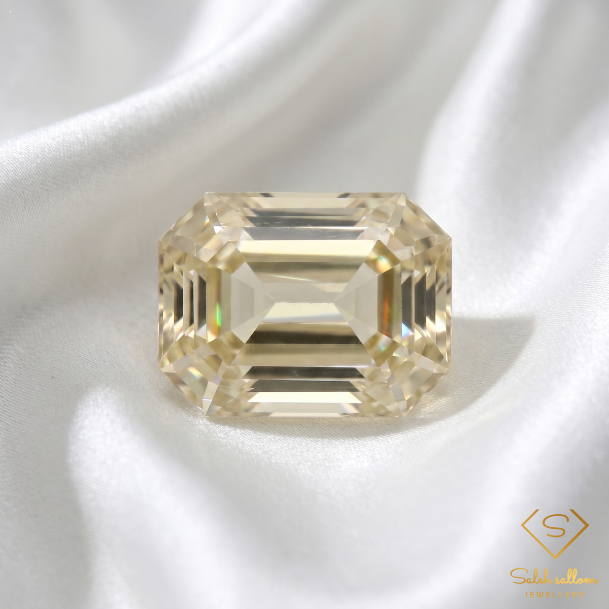 Natural Yellow Sapphire | 0.56 Carat Emerald Cut | Light Yellow Corundum Gemstone
