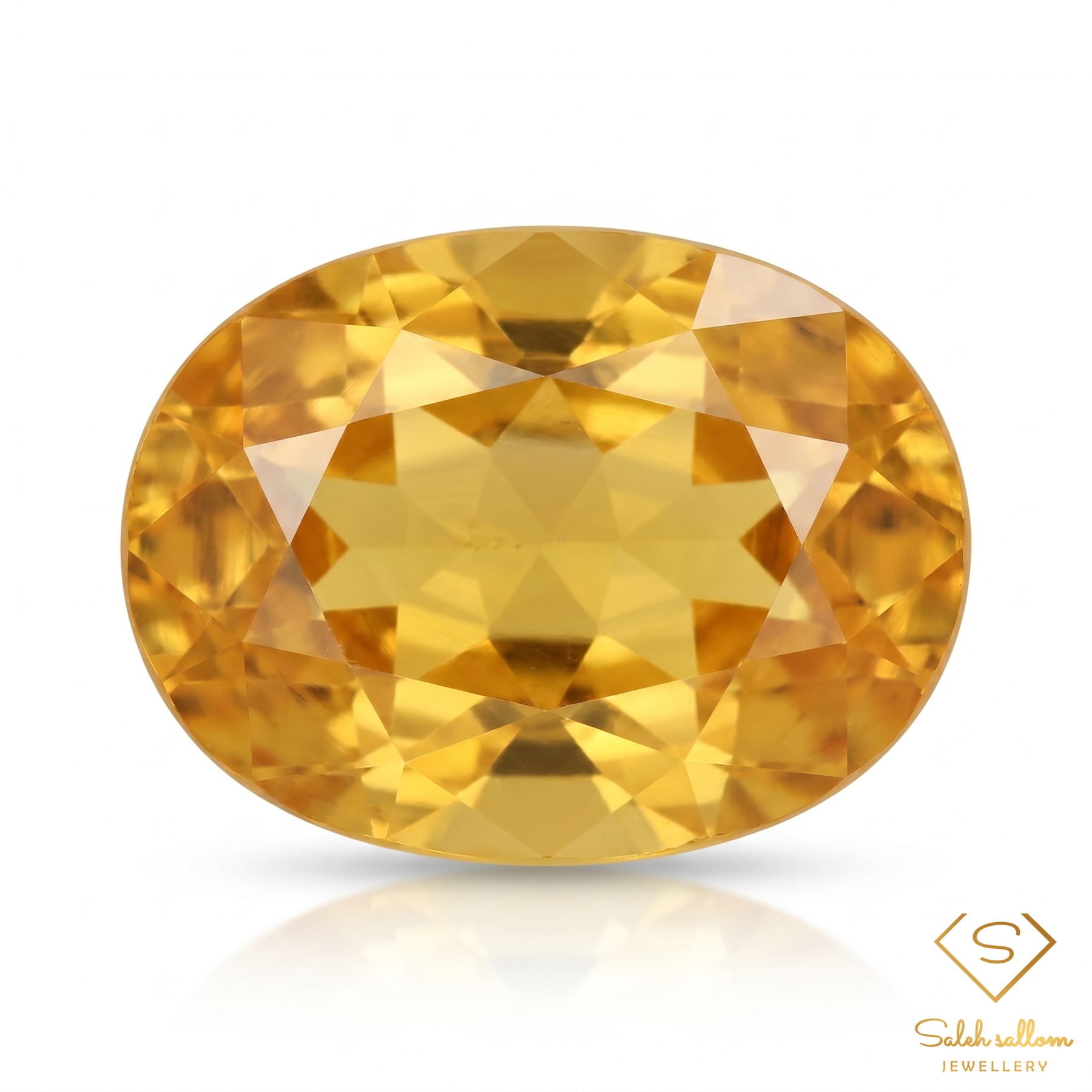 Natural Golden Yellow Sapphire | 1.04 Carat Oval Mixed Cut | Fine Corundum Gemstone