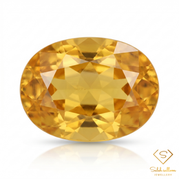 Natural Golden Yellow Sapphire | 1.04 Carat Oval Mixed Cut | Fine Corundum Gemstone