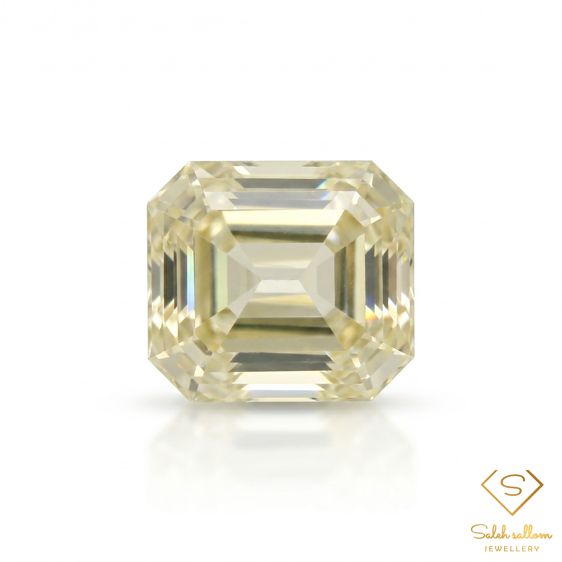 Natural Yellow Sapphire | 0.56 Carat Emerald Step Cut | Fine Corundum Gemstone
