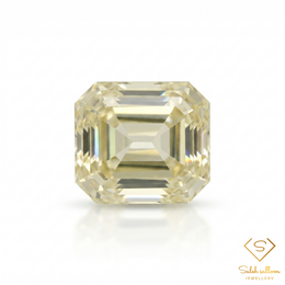 Natural Yellow Sapphire | 0.56 Carat Emerald Step Cut | Fine Corundum Gemstone