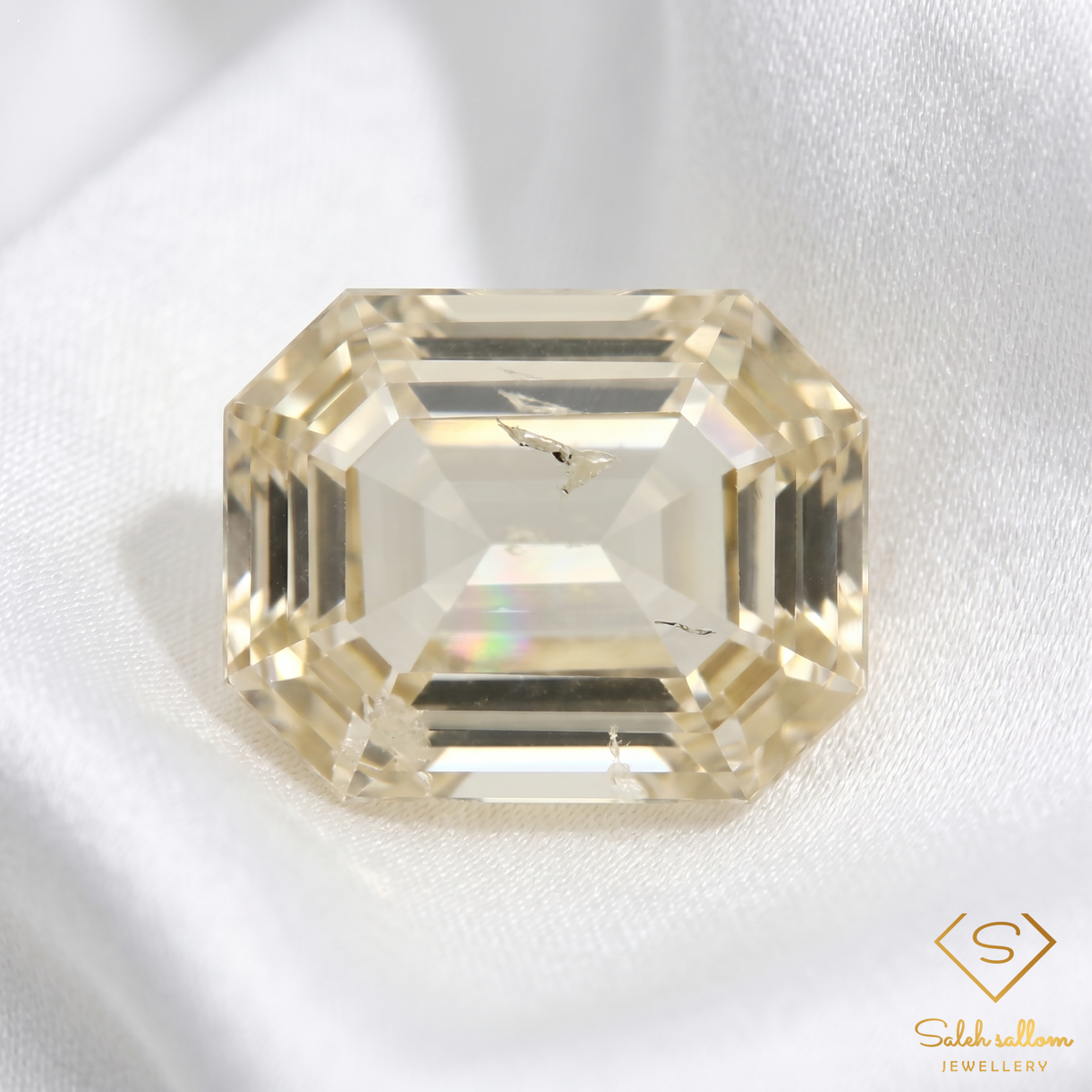 Natural Yellow Sapphire | 0.76 Carat Emerald Step Cut | Fine Corundum Gemstone