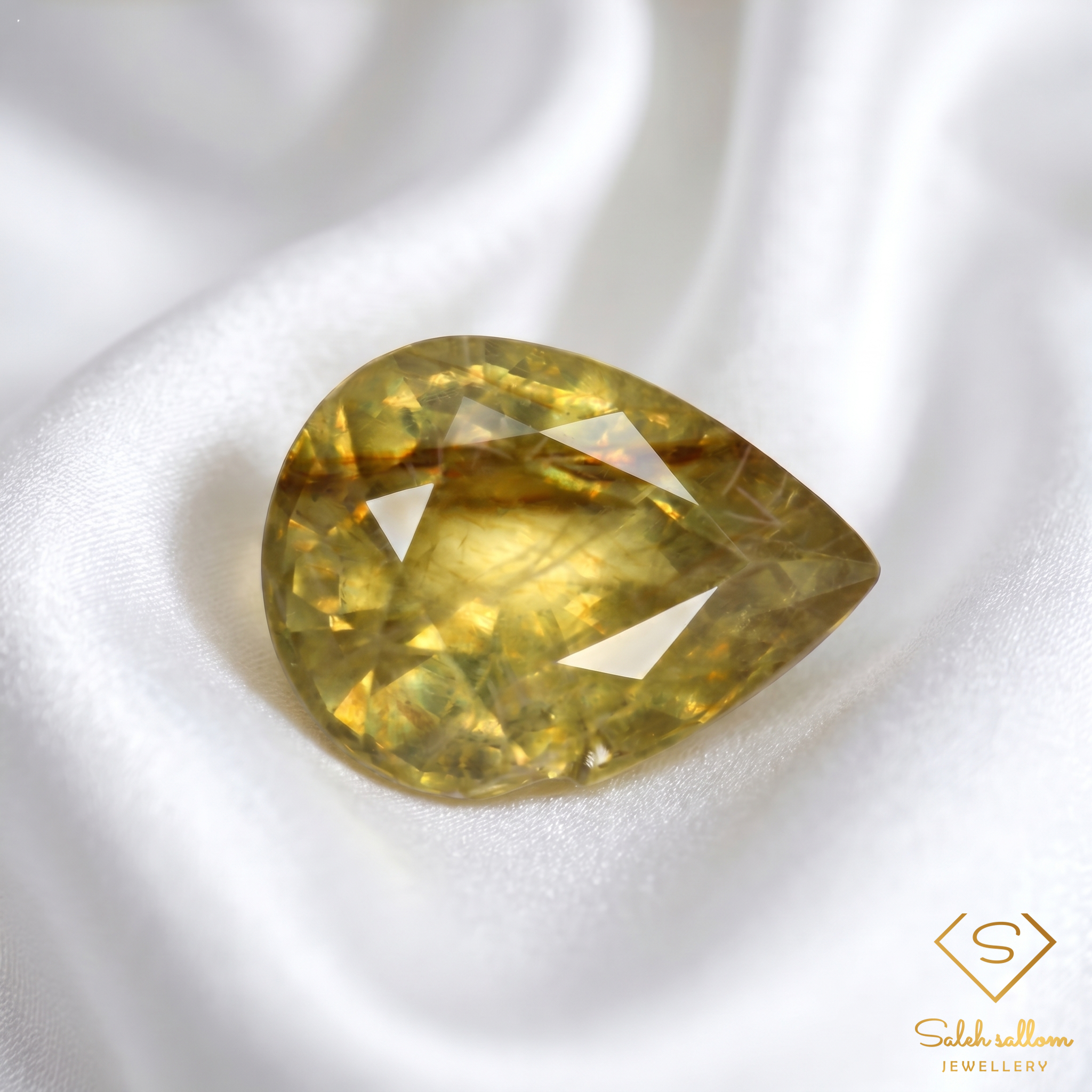Natural Yellow Sapphire | 3.21 Carat Pear Cut | Collector's Corundum Gemstone Secondary image