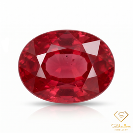 Natural Vivid Red Sapphire | 1.33 Carat Oval Cut | Fine Corundum Gemstone
