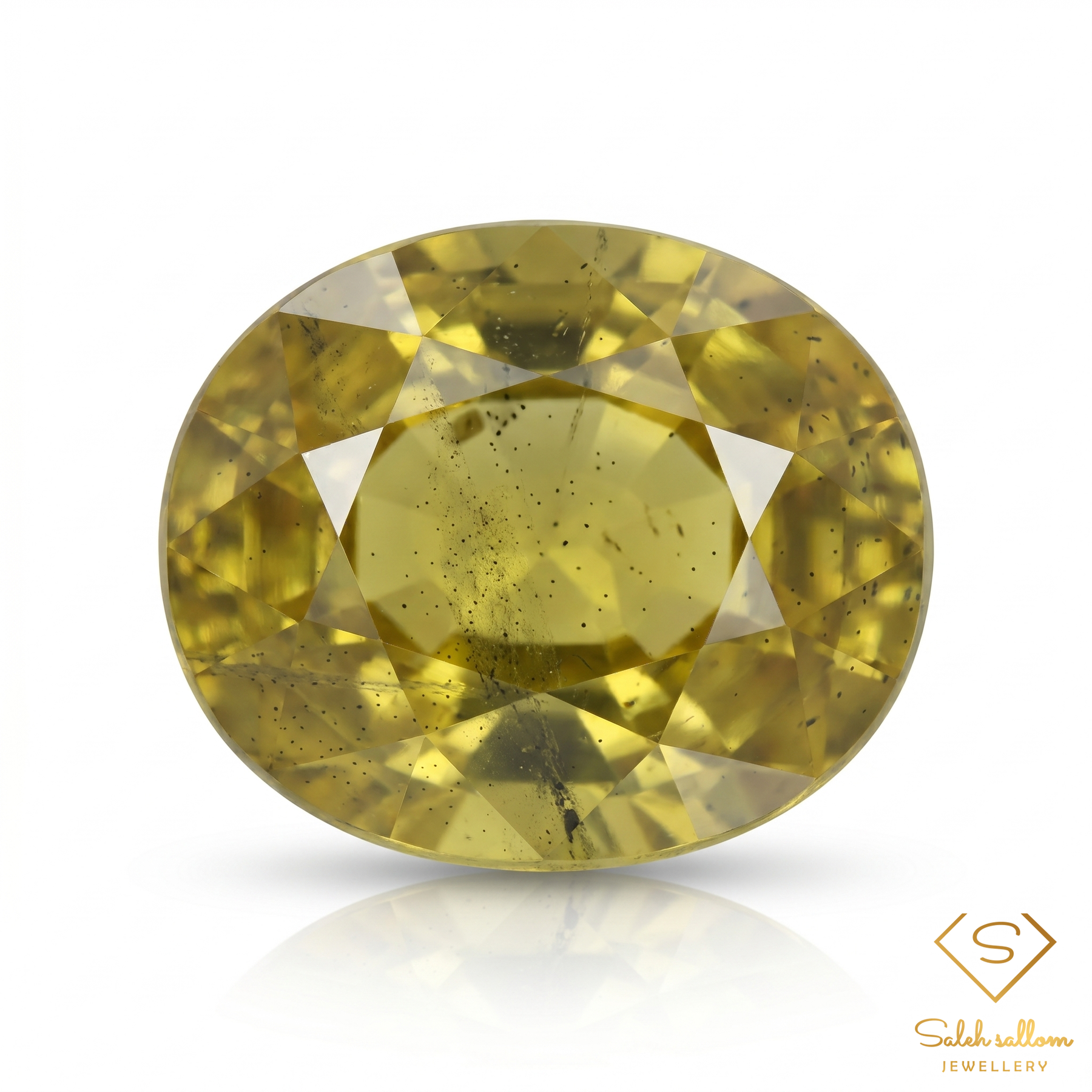 Natural Yellow Sapphire | 1.41 Carat Oval Cut | Golden Yellow Corundum Gemstone