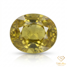 Natural Yellow Sapphire | 1.41 Carat Oval Cut | Golden Yellow Corundum Gemstone
