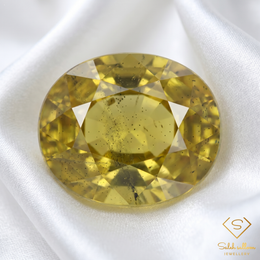 Natural Yellow Sapphire | 1.41 Carat Oval Cut | Golden Yellow Corundum Gemstone