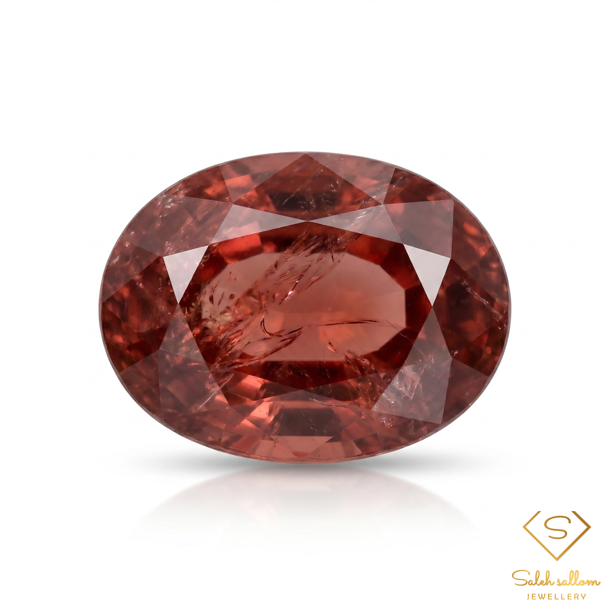 Natural Orangish Pink Sapphire | 1.46 Carat Oval Cut | Collector's Corundum Gemstone Main image