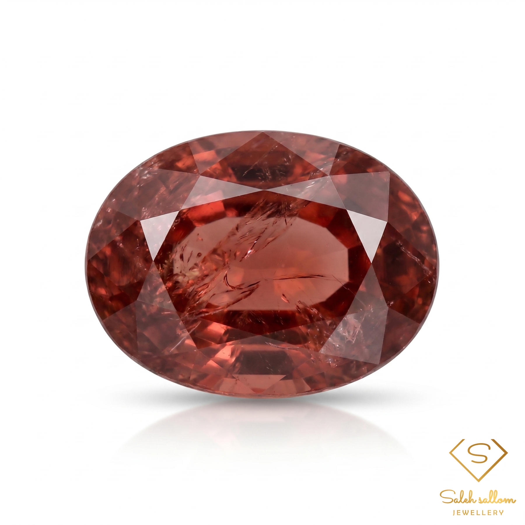 Natural Orangish Pink Sapphire | 1.46 Carat Oval Cut | Collector's Corundum Gemstone