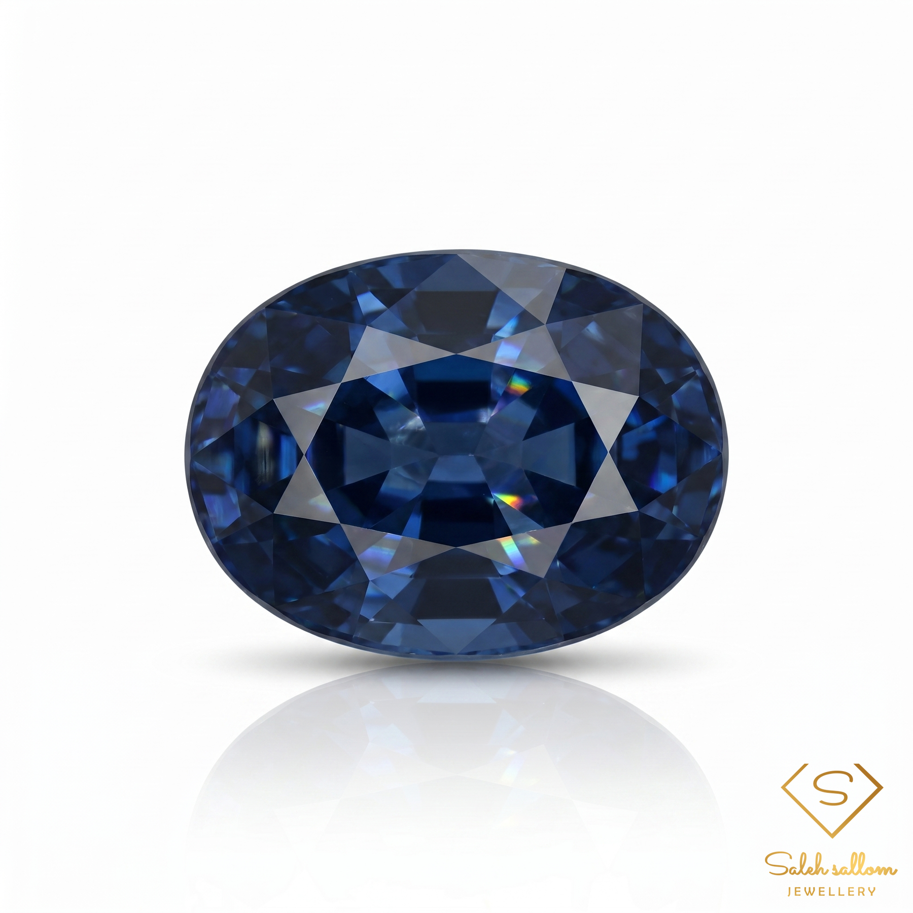 Natural Blue Sapphire | 1.71 Carat Oval Mixed Cut | Fine Corundum Gemstone
