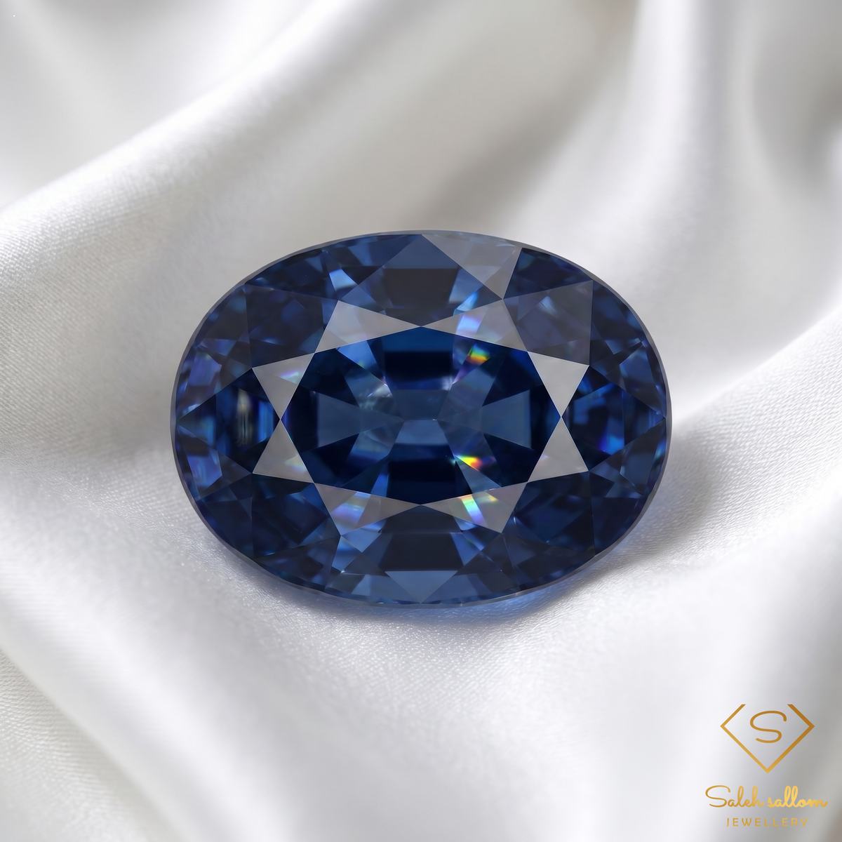 Natural Blue Sapphire | 1.71 Carat Oval Mixed Cut | Fine Corundum Gemstone