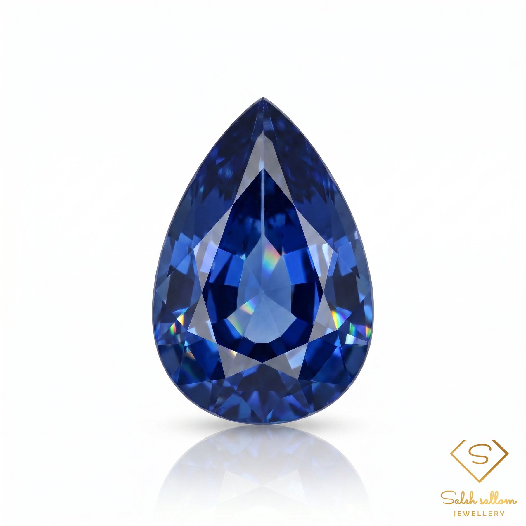 Natural Blue Sapphire | 0.61 Carat Pear Mixed Cut | Fine Corundum Gemstone