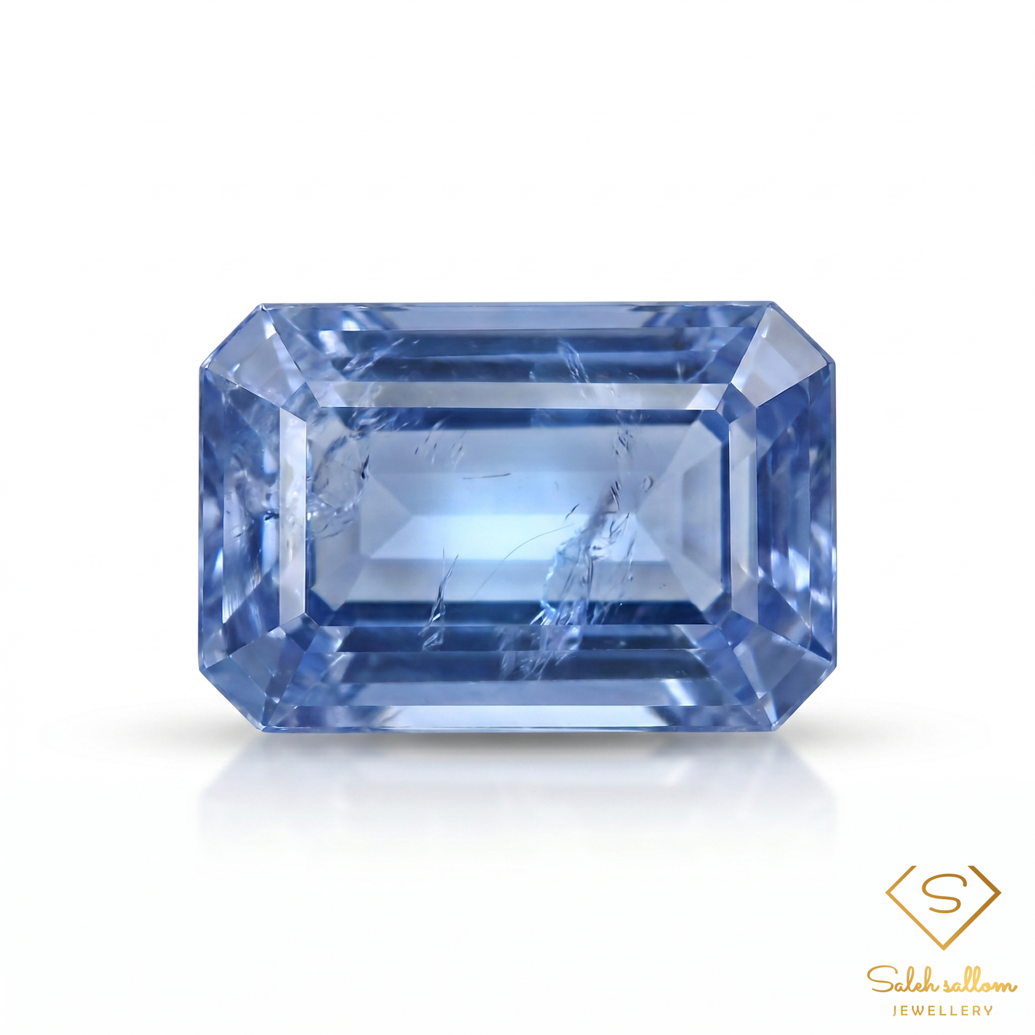Natural Blue Sapphire | 1.46 Carat Emerald Cut | Fine Corundum Gemstone Main image