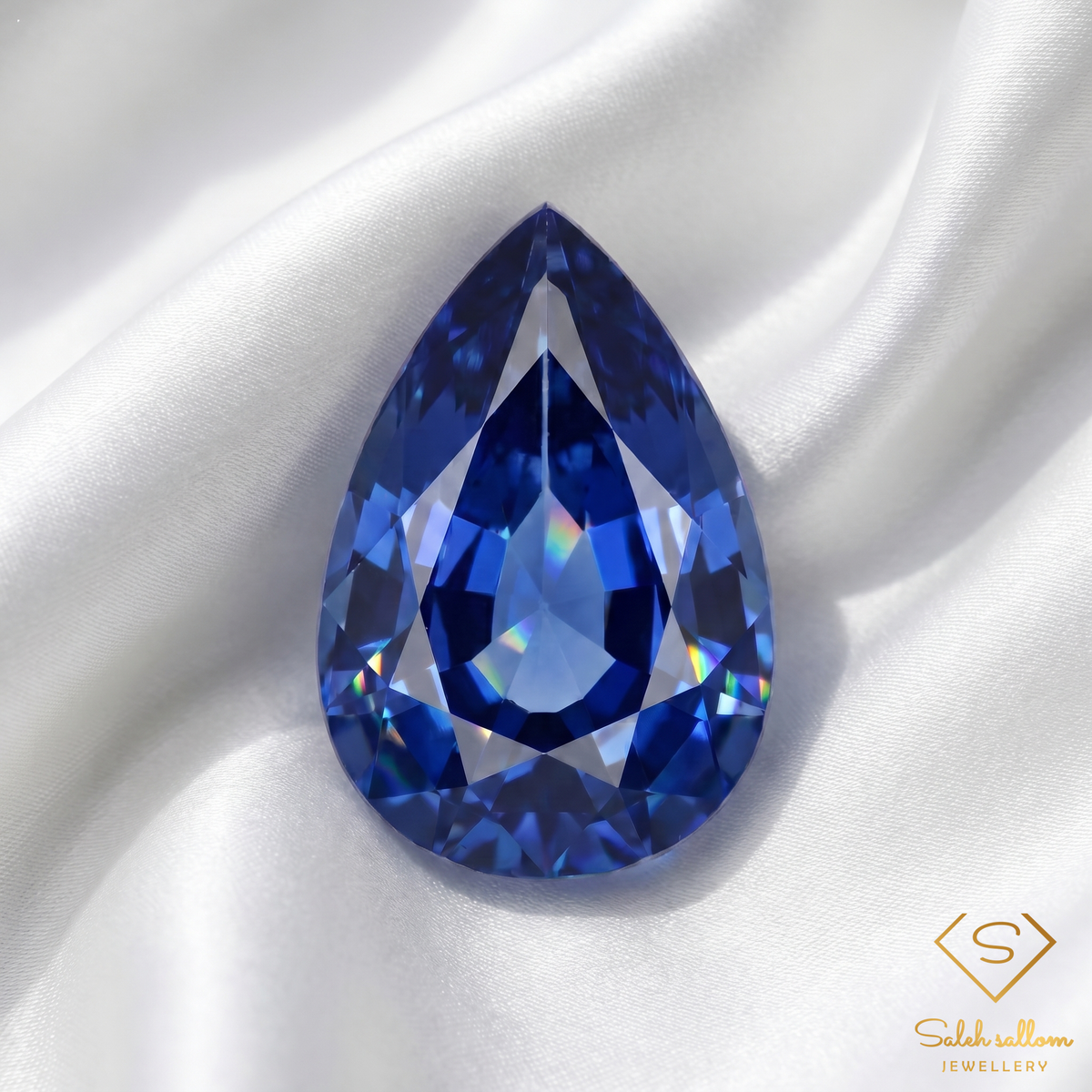 Natural Blue Sapphire | 0.61 Carat Pear Mixed Cut | Fine Corundum Gemstone