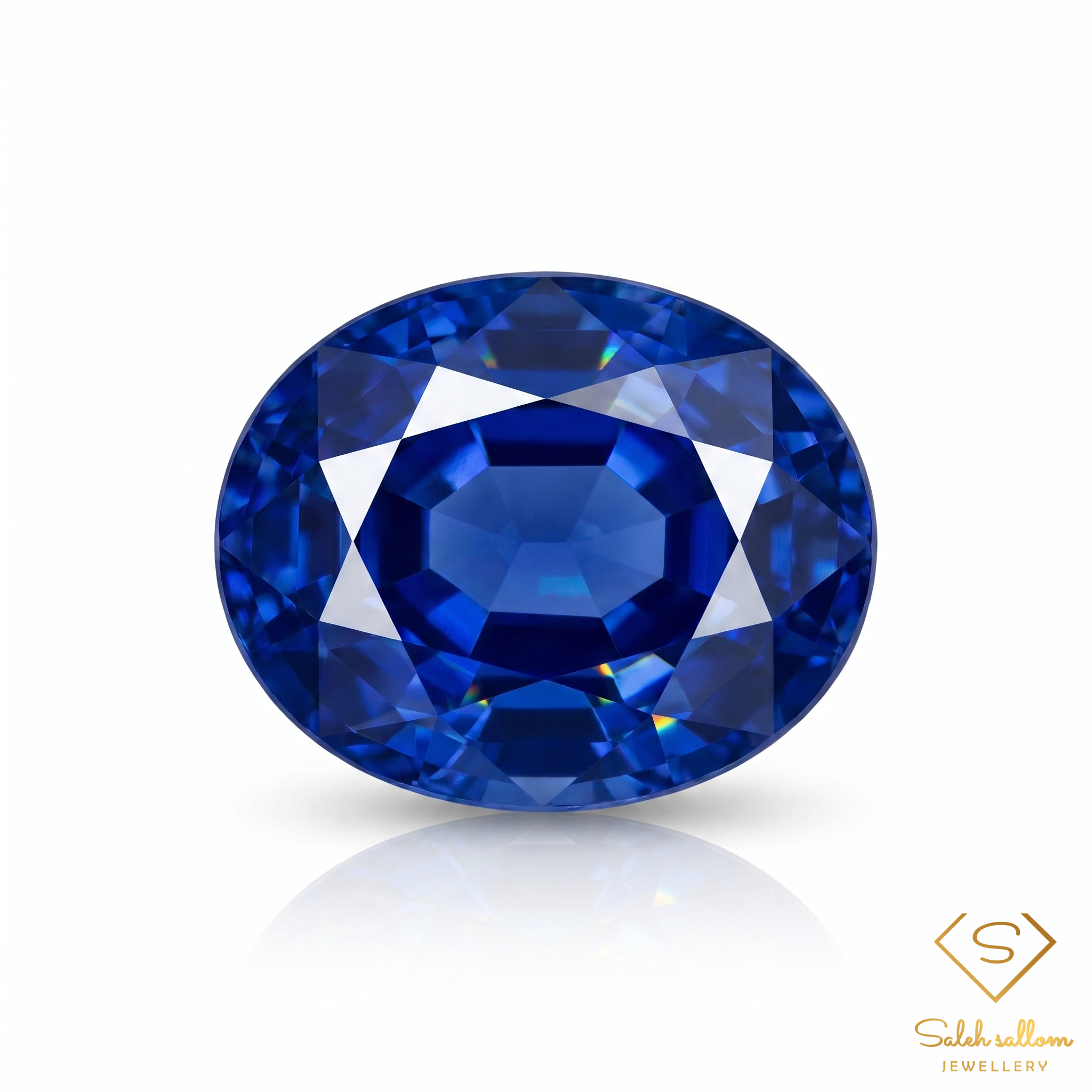 Natural Blue Sapphire | 0.46 Carat Oval Mixed Cut | Fine Corundum Gemstone Main image