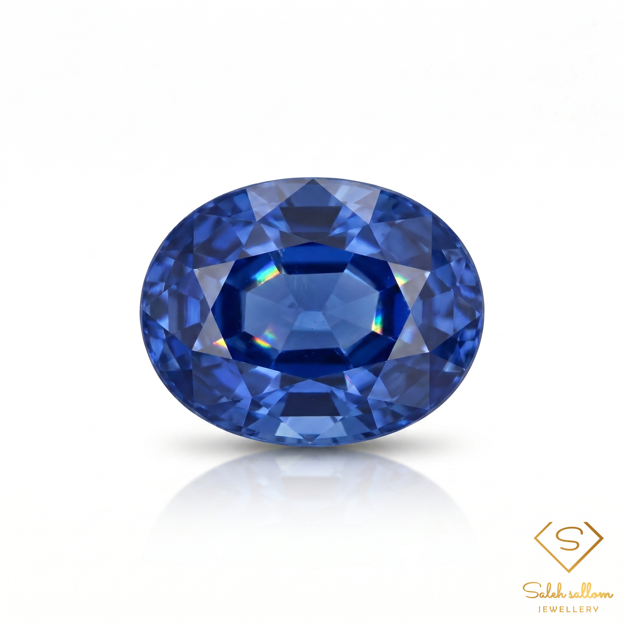 Natural Blue Sapphire | 0.56 Carat Oval Mixed Cut | Fine Blue Corundum Gemstone Main image