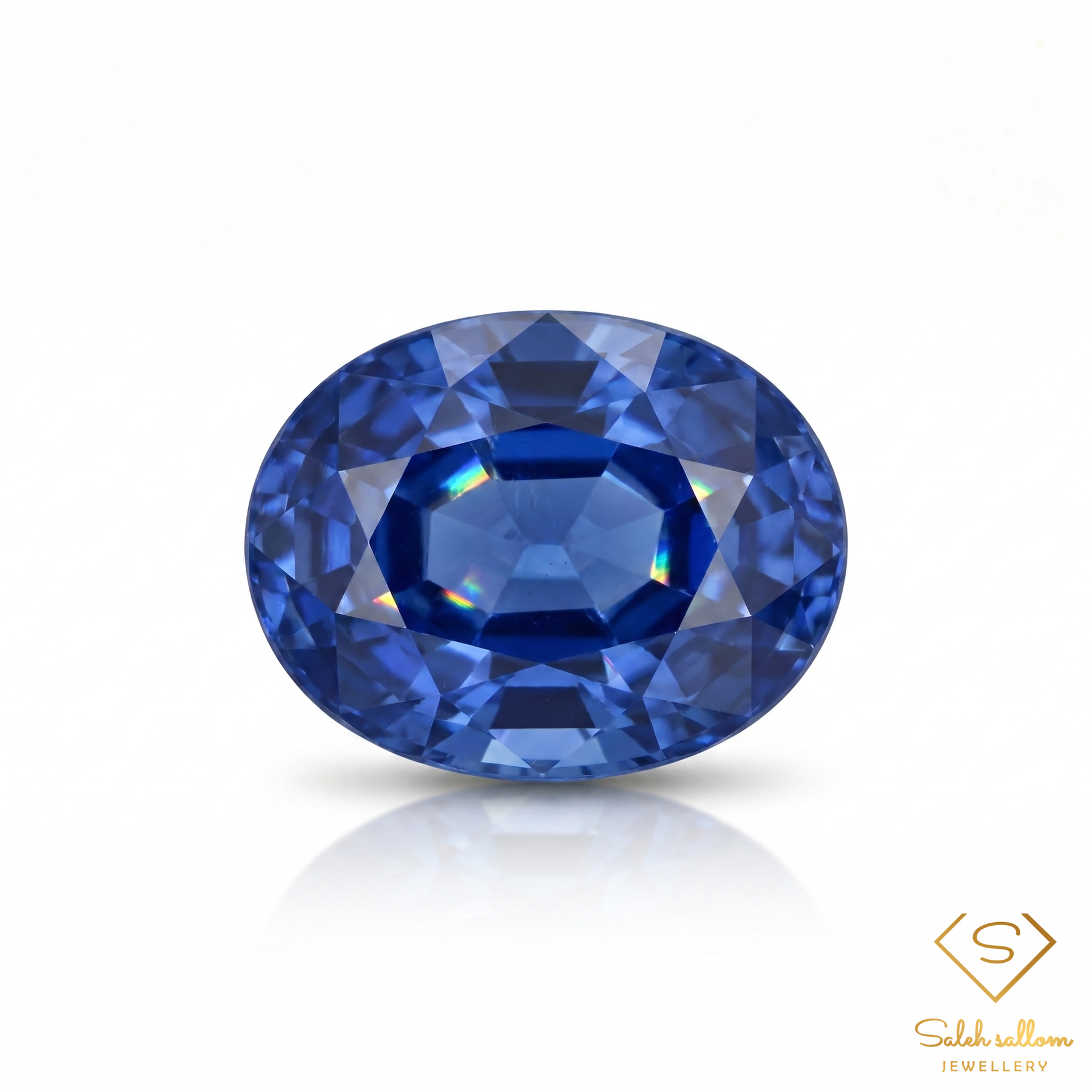 Natural Blue Sapphire | 0.56 Carat Oval Mixed Cut | Fine Blue Corundum Gemstone