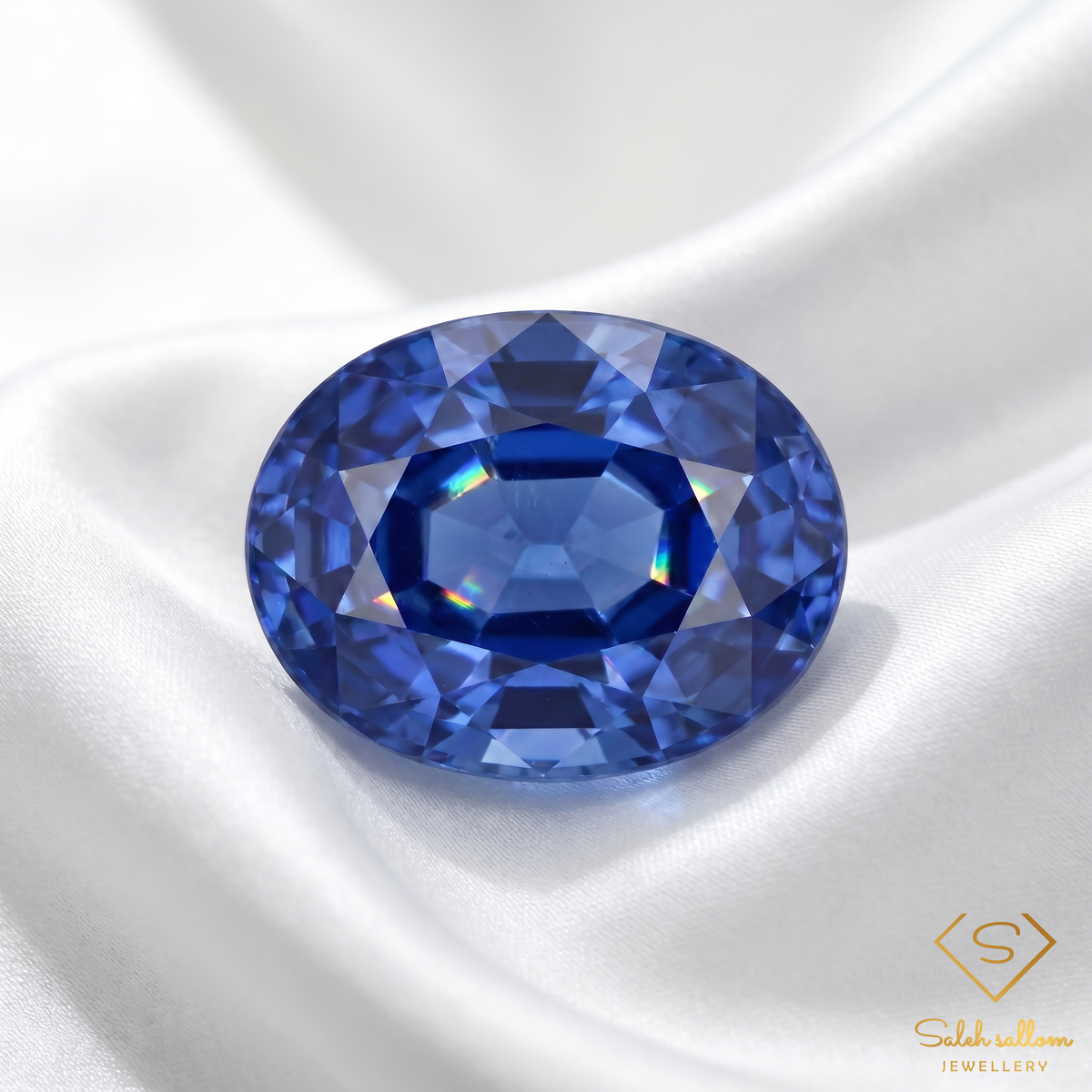 Natural Blue Sapphire | 0.56 Carat Oval Mixed Cut | Fine Blue Corundum Gemstone