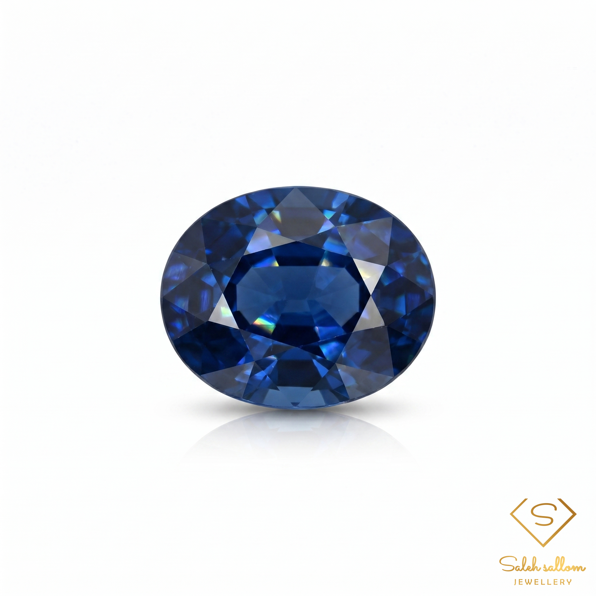 Natural Blue Sapphire | 0.63 Carat Oval Mixed Cut | Fine Blue Corundum Gemstone Main image