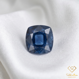 Natural Blue Sapphire | 1.25 Carat Cushion Mixed Cut | Fine Blue Corundum Gemstone