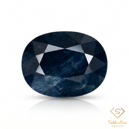 Natural Blue Sapphire | 5.33 Carat Oval Mixed Cut | Deep Midnight Blue Collector's Gemstone