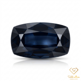 Natural Blue Sapphire | 1.79 Carat Cushion Mixed Cut | Deep Royal Blue Collector's Gemstone
