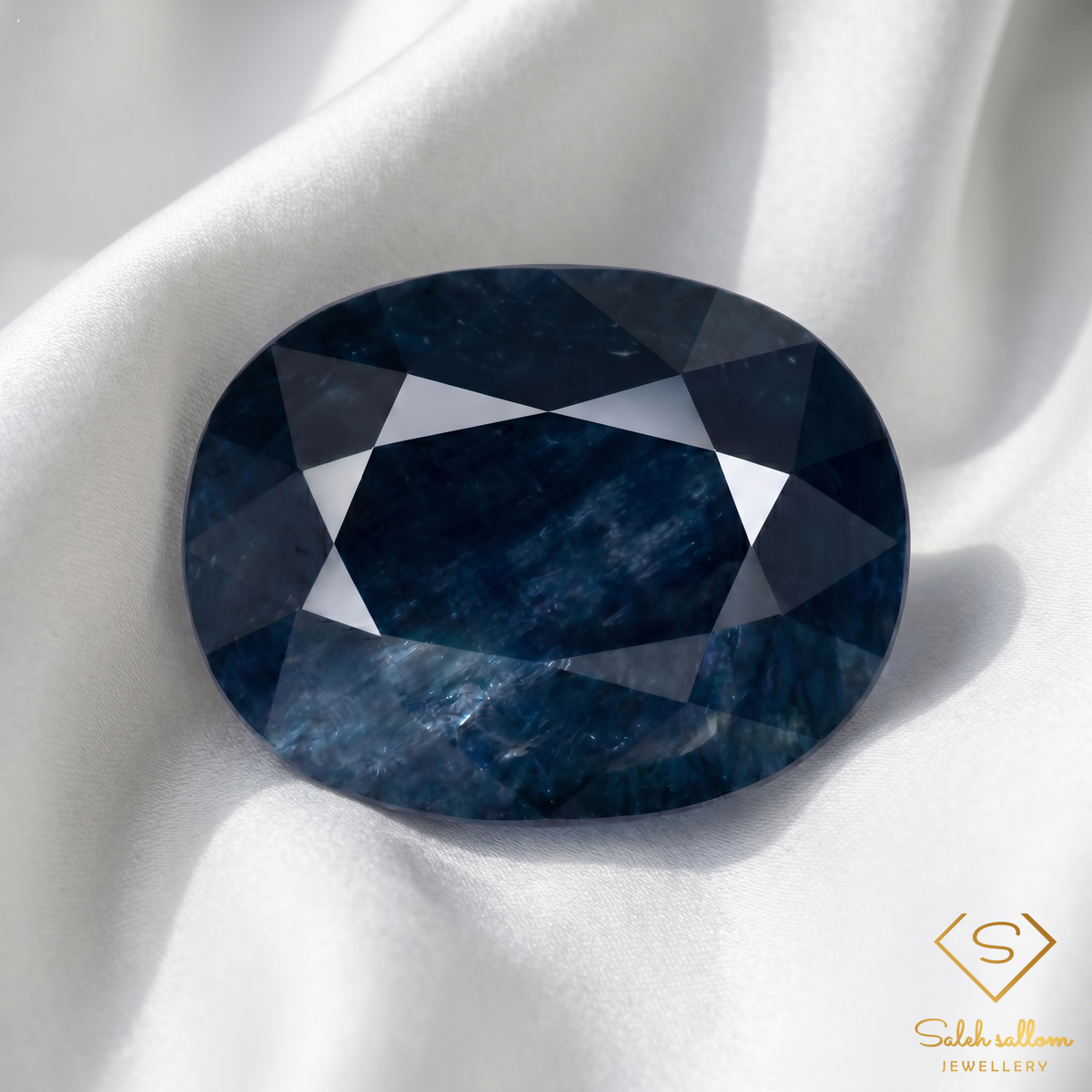 Natural Blue Sapphire | 5.33 Carat Oval Mixed Cut | Deep Midnight Blue Collector's Gemstone