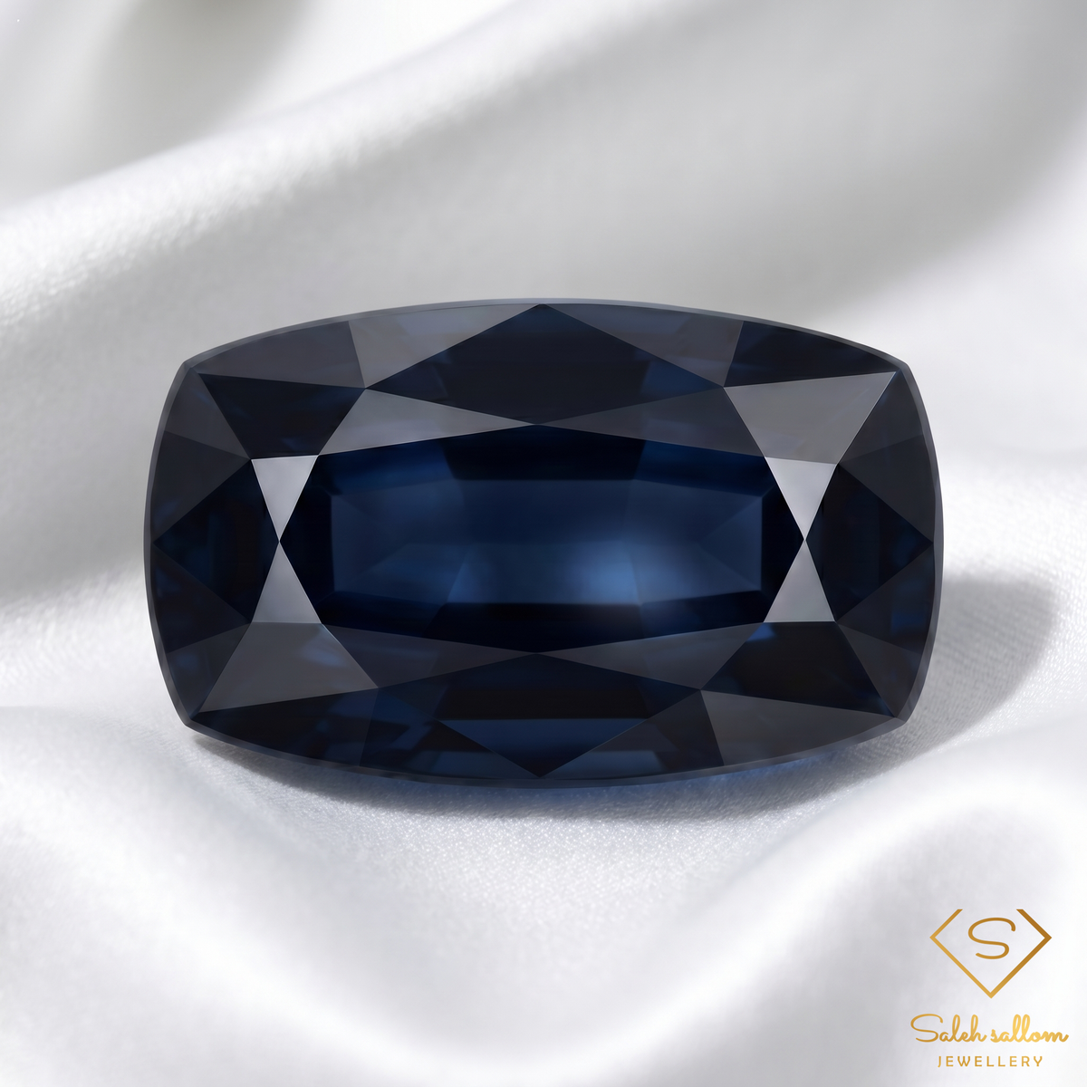 Natural Blue Sapphire | 1.79 Carat Cushion Mixed Cut | Deep Royal Blue Collector's Gemstone