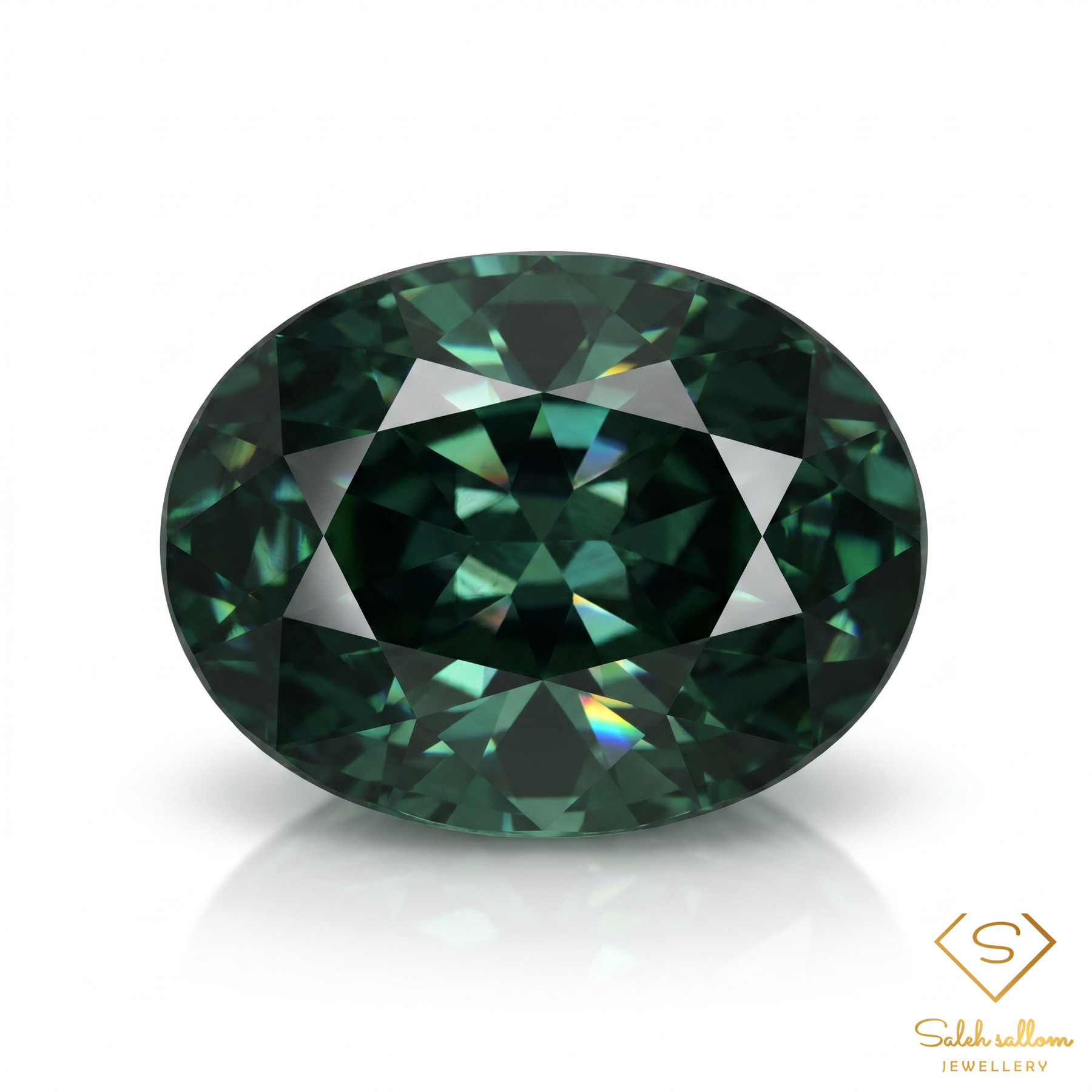 Natural Green Sapphire | 0.70 Carat Oval Mixed Cut | Fine Collector Gemstone