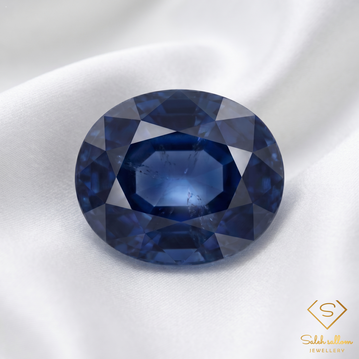 Natural Blue Sapphire | 1.81 Carat Oval Mixed Cut | Deep Blue Corundum Gemstone
