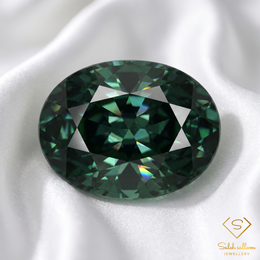 Natural Green Sapphire | 0.70 Carat Oval Mixed Cut | Fine Collector Gemstone