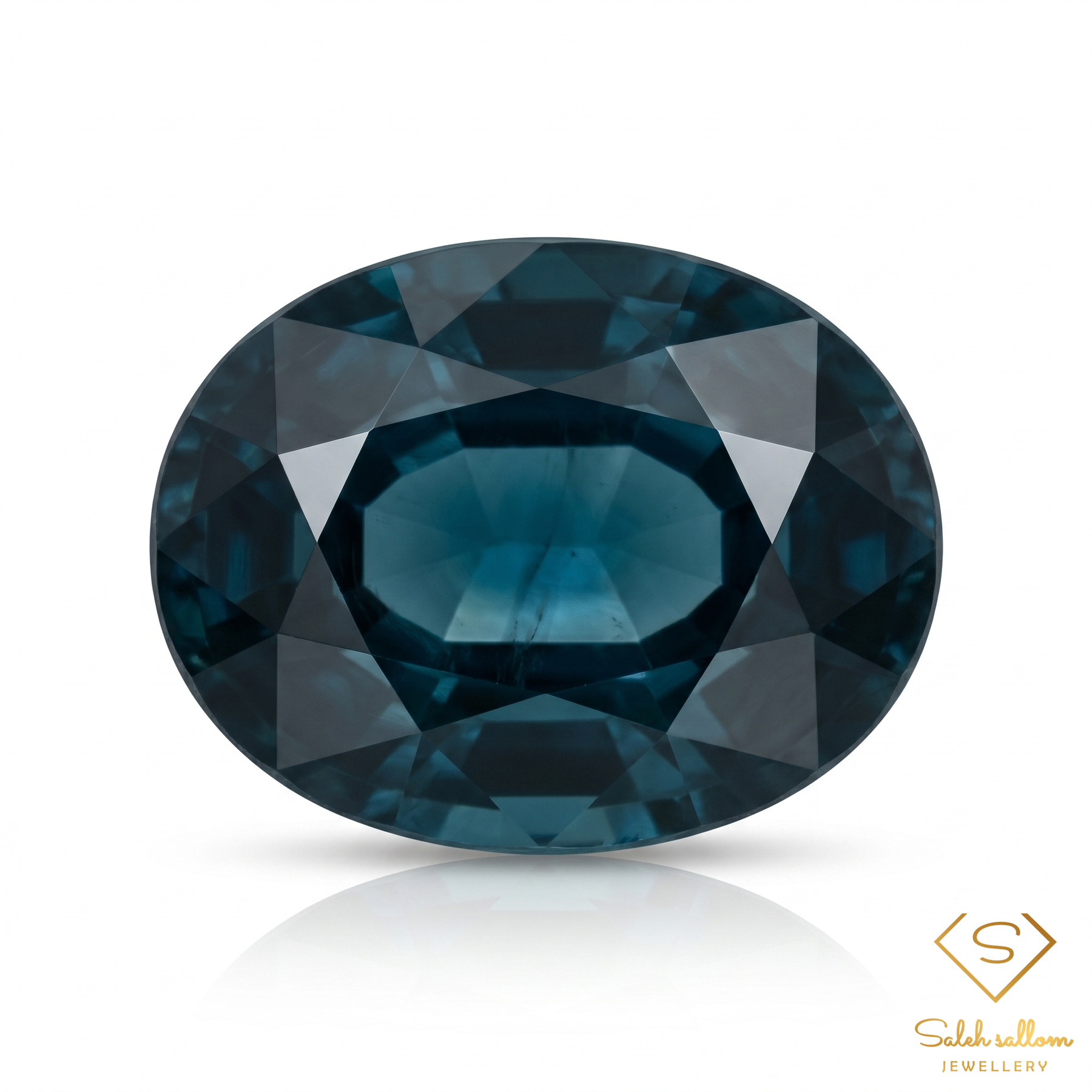Natural Teal Blue Sapphire | 0.30 Carat Oval Mixed Cut | Fine Collector Gemstone