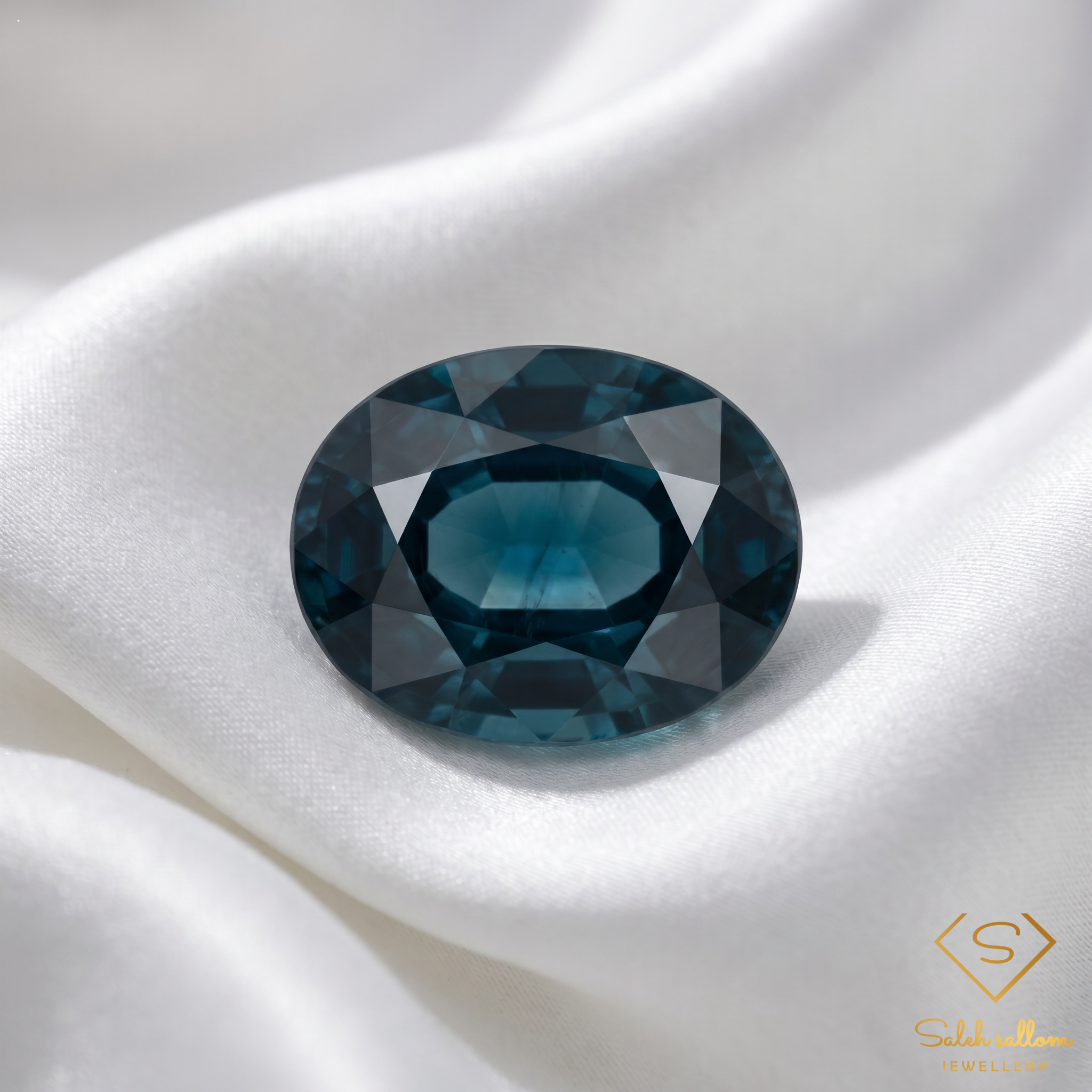 Natural Teal Blue Sapphire | 0.30 Carat Oval Mixed Cut | Fine Collector Gemstone Secondary image