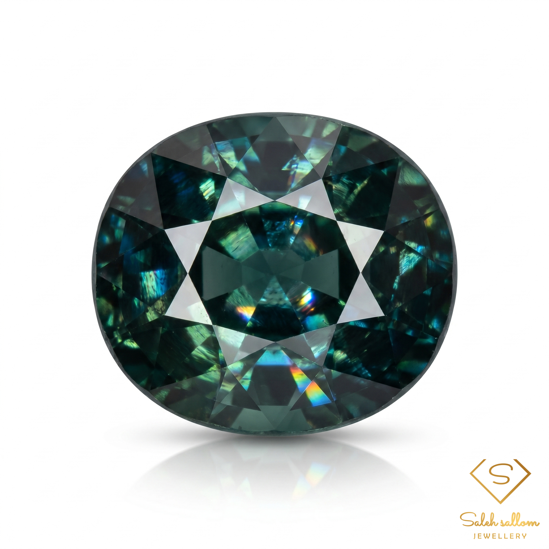 Natural Greenish Blue Sapphire | 0.53 Carat Oval Mixed Cut | Fine Collector Gemstone