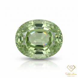 Natural Green Sapphire | 0.33 Carat Oval Mixed Cut | Fine Corundum Gemstone