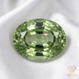 Natural Green Sapphire | 0.33 Carat Oval Mixed Cut | Fine Corundum Gemstone