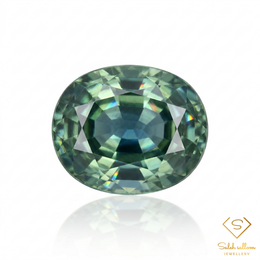 Natural Green Sapphire | 0.63 Carat Oval Mixed Cut | Fine Corundum Gemstone