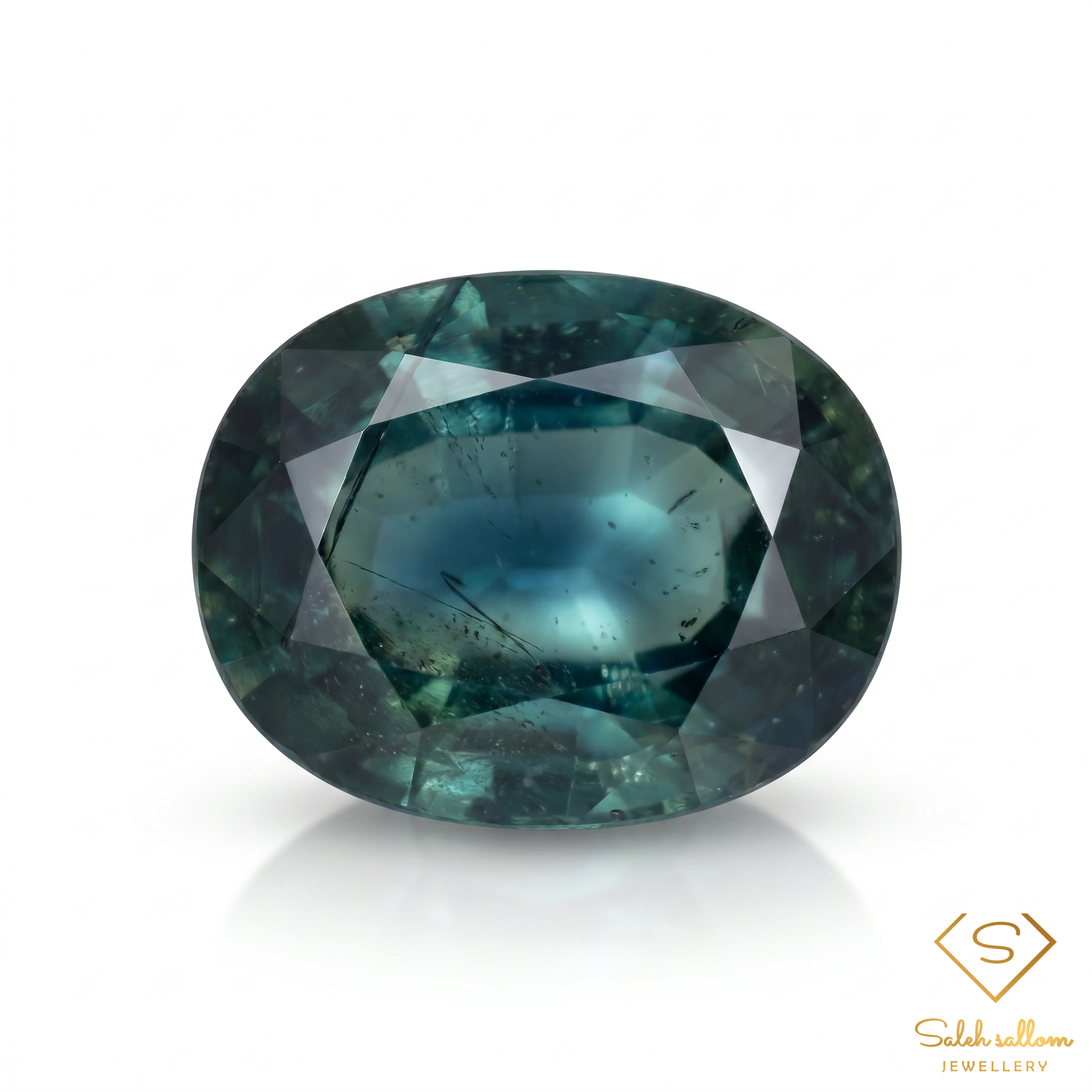 Natural Green Sapphire | 0.57 Carat Oval Mixed Cut | Fine Corundum Gemstone