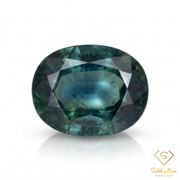 Natural Green Sapphire | 0.57 Carat Oval Mixed Cut | Fine Corundum Gemstone
