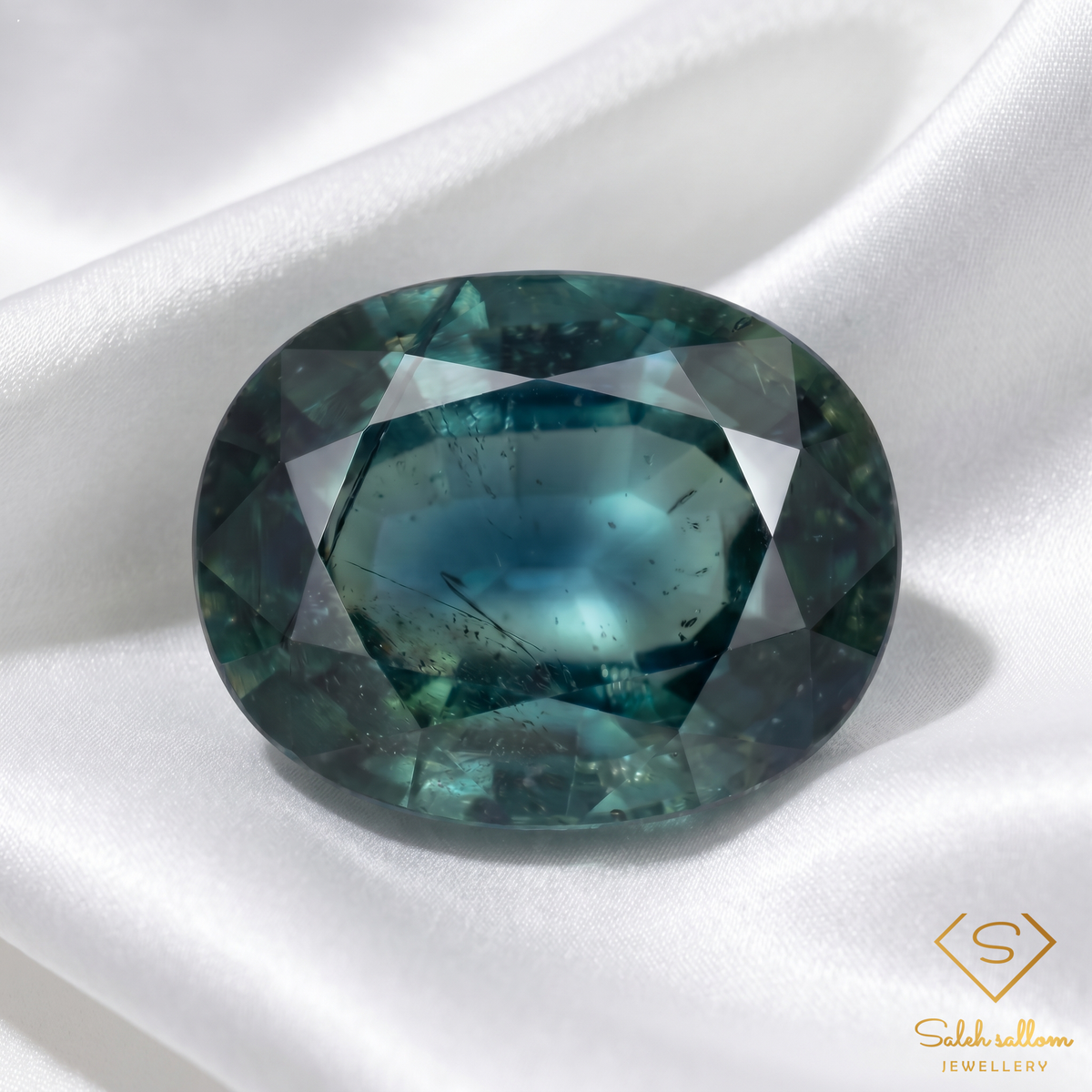 Natural Green Sapphire | 0.57 Carat Oval Mixed Cut | Fine Corundum Gemstone