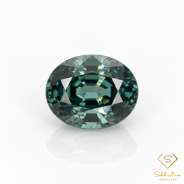 Natural Green Sapphire | 0.43 Carat Oval Mixed Cut | Fine Corundum Gemstone