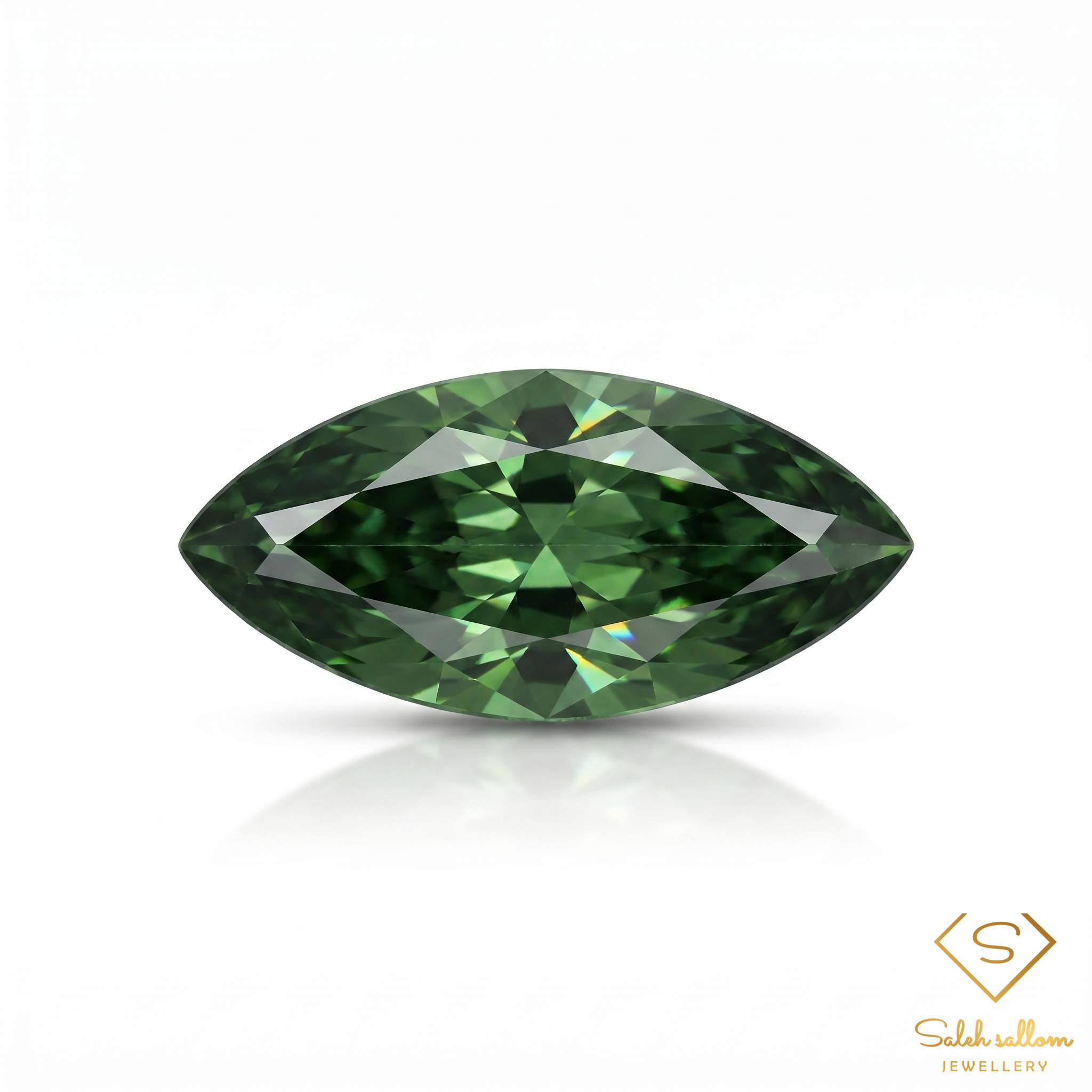 Natural Green Sapphire | 0.81 Carat Marquise Cut | Fine Corundum Gemstone Main image