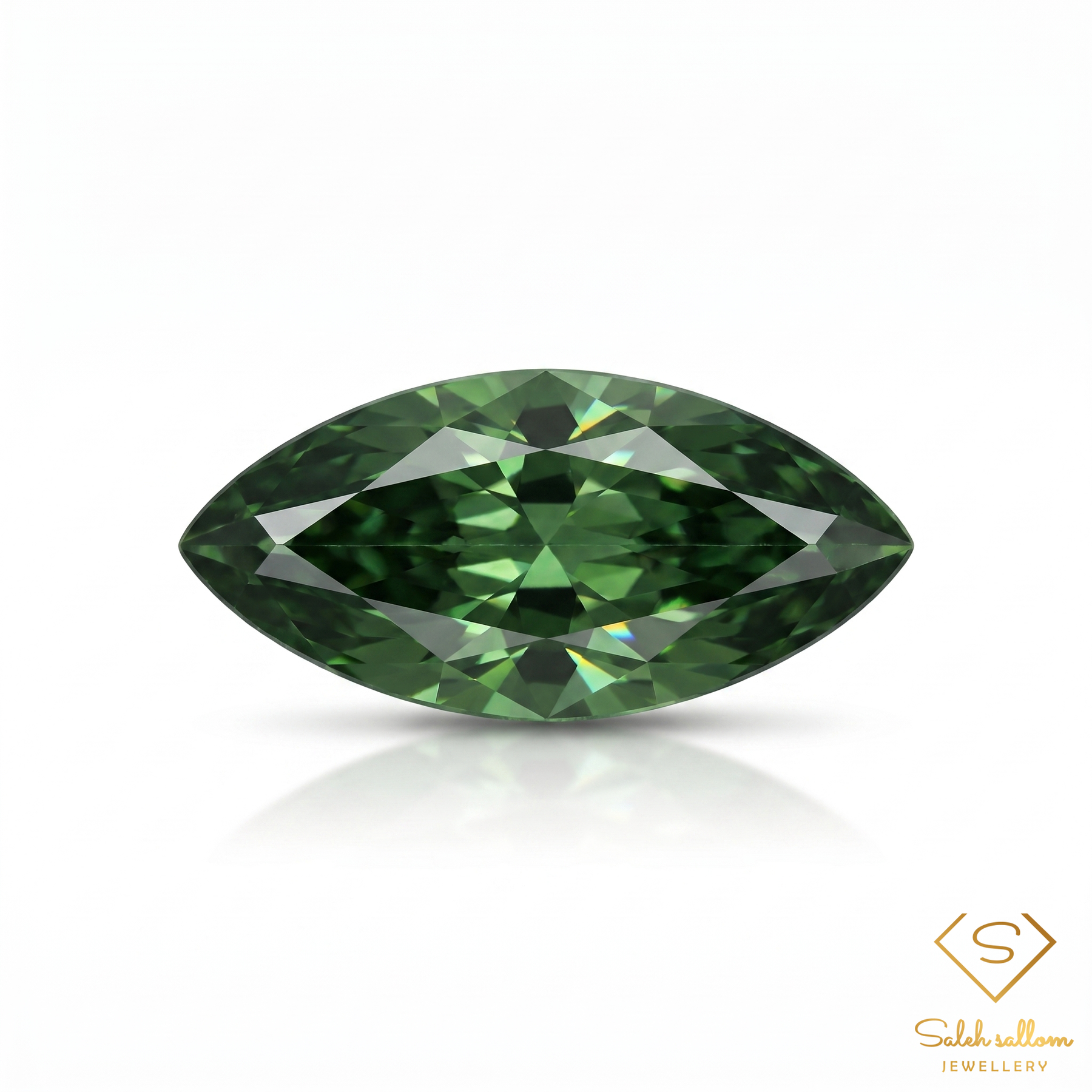 Natural Green Sapphire | 0.81 Carat Marquise Cut | Fine Corundum Gemstone