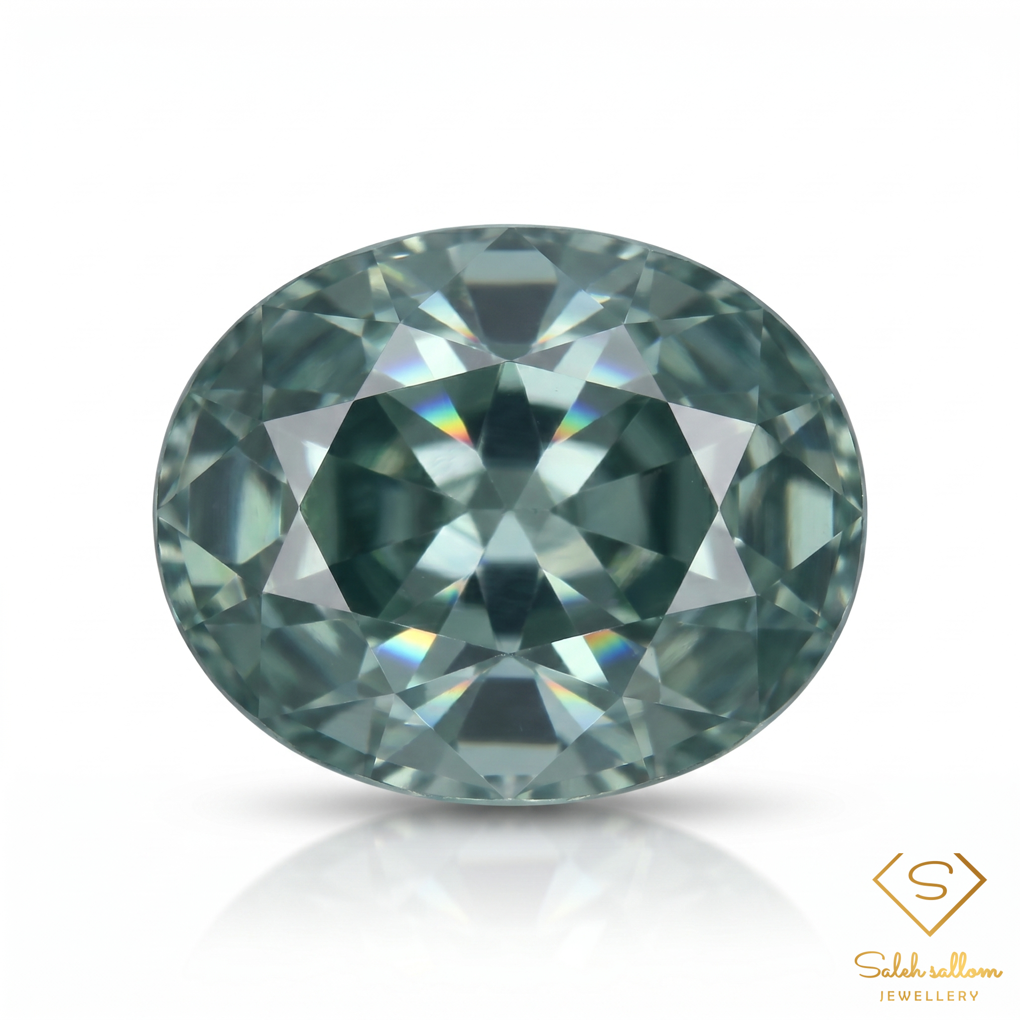 Natural Green Sapphire | 1.16 Carat Oval Mixed Cut | Fine Corundum Gemstone Main image
