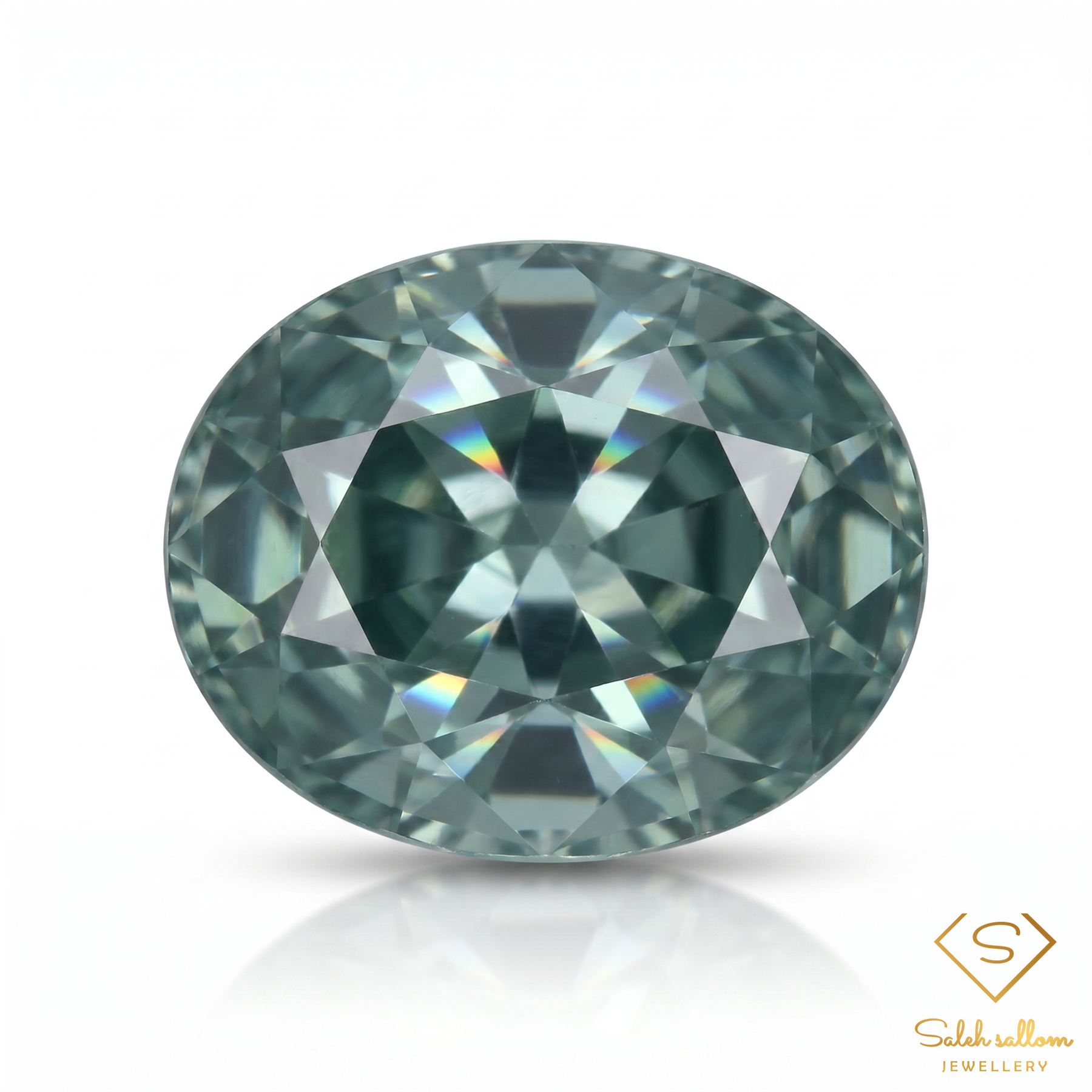 Natural Green Sapphire | 1.16 Carat Oval Mixed Cut | Fine Corundum Gemstone