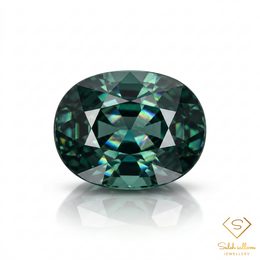 Natural Green Sapphire | 0.40 Carat Oval Mixed Cut | Fine Corundum Gemstone